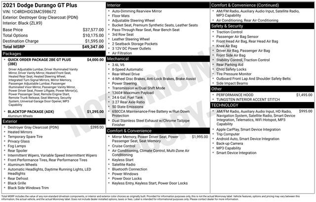 2021 Dodge Durango GT Plus Raleigh NC