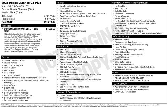 2021 Dodge Durango GT Plus Raleigh NC