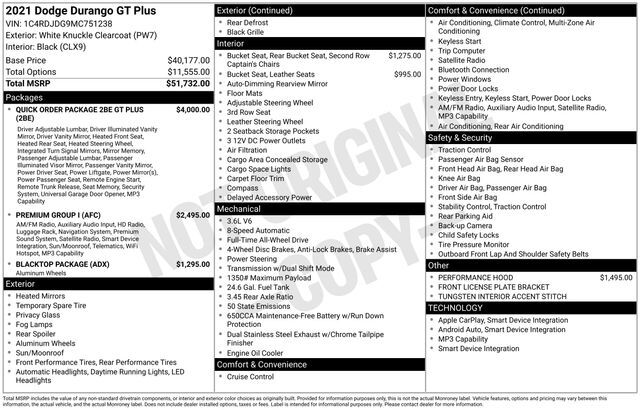 2021 Dodge Durango GT Plus Raleigh NC