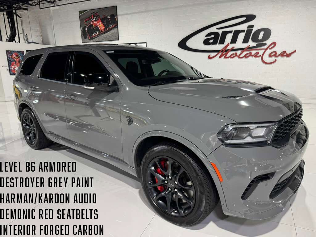 2021 Dodge Durango SRT Hellcat LEVEL B6 ARMORED! Destroyer Gray paint, Harman/Kardon audio, forged carbon & MUCH MORE!! Fort Lauderdale FL