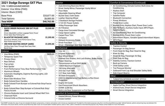 2021 Dodge Durango SXT Plus Raleigh NC