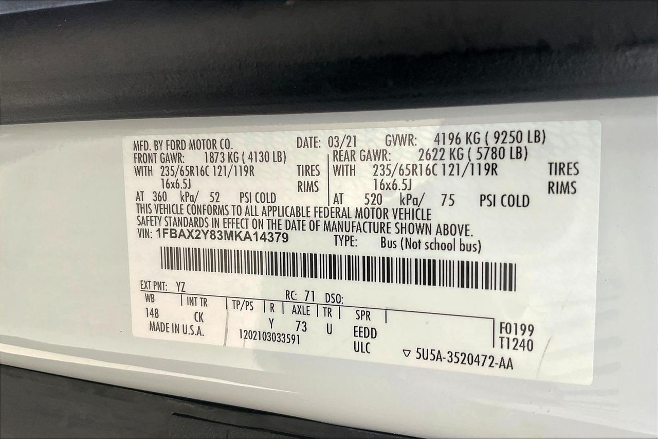 2021 FORD TRANSIT T-350 Houston TX