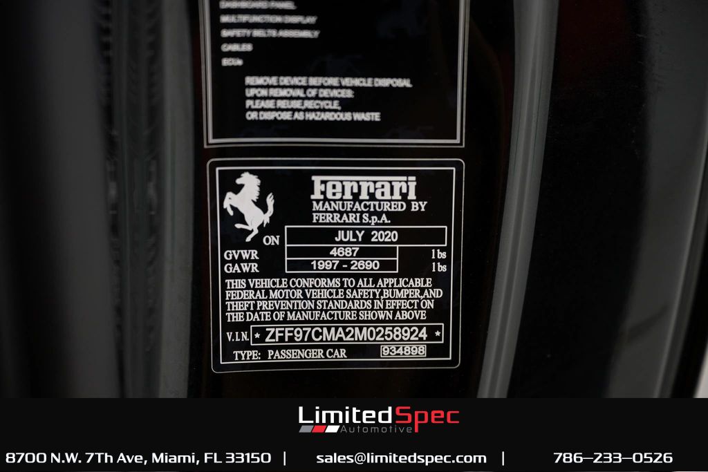 2021 Ferrari 812 GTS Miami FL