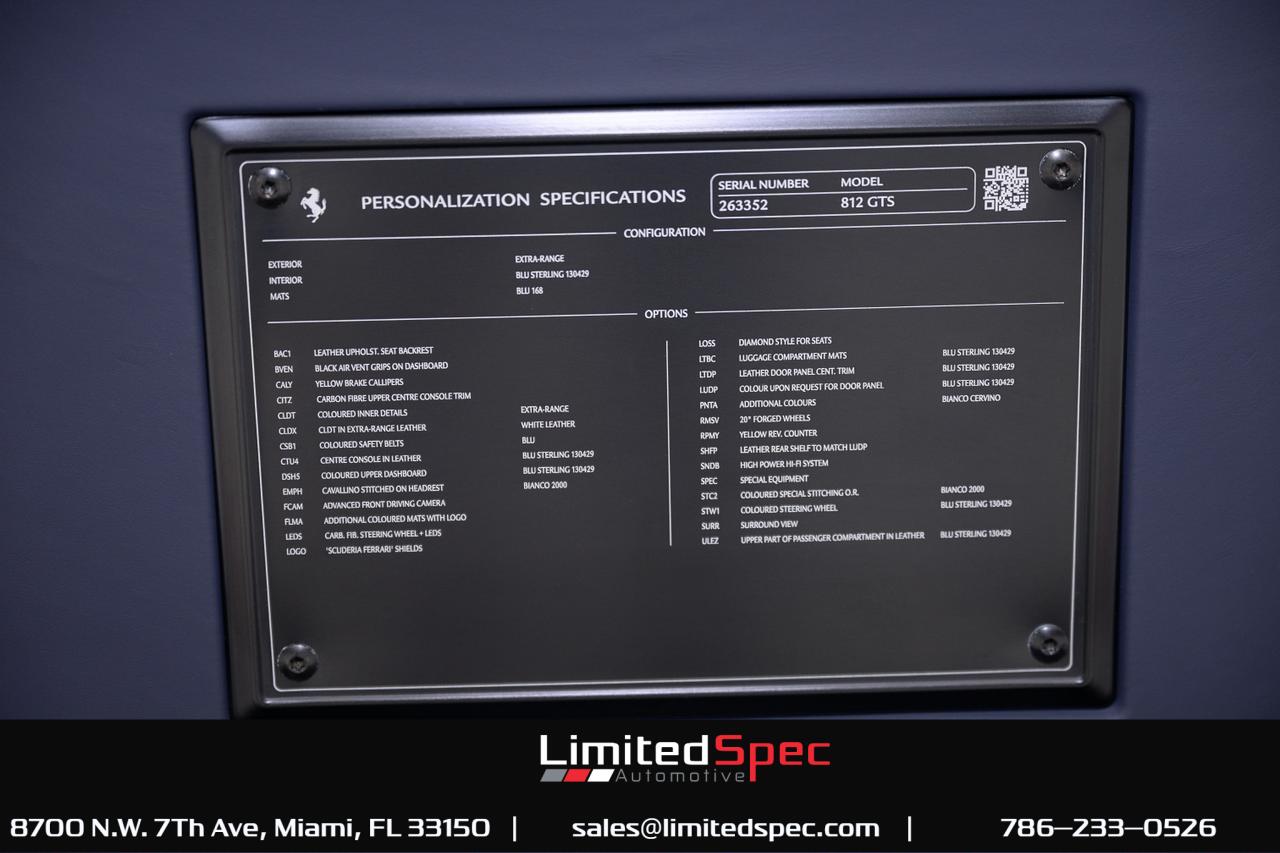 2021 Ferrari 812 GTS 1886 Wheels Miami FL