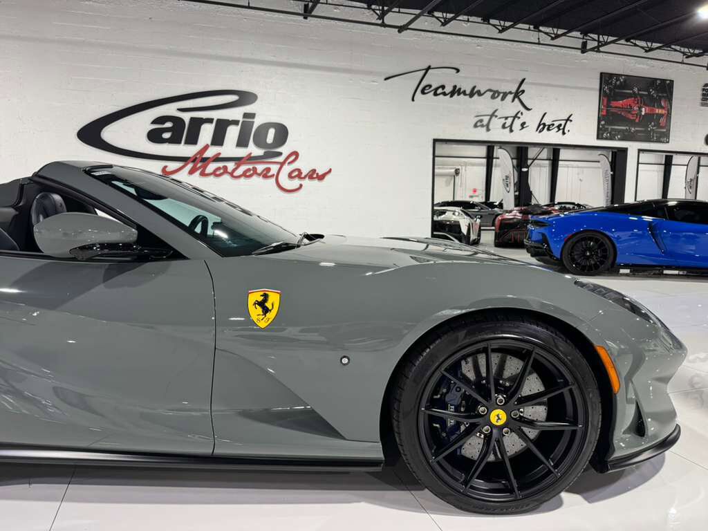 2021 Ferrari 812 GTS Grigio Medio paint, Blu Sterling interior,surround view camera system,JBL Professional audio & MORE! Fort Lauderdale FL