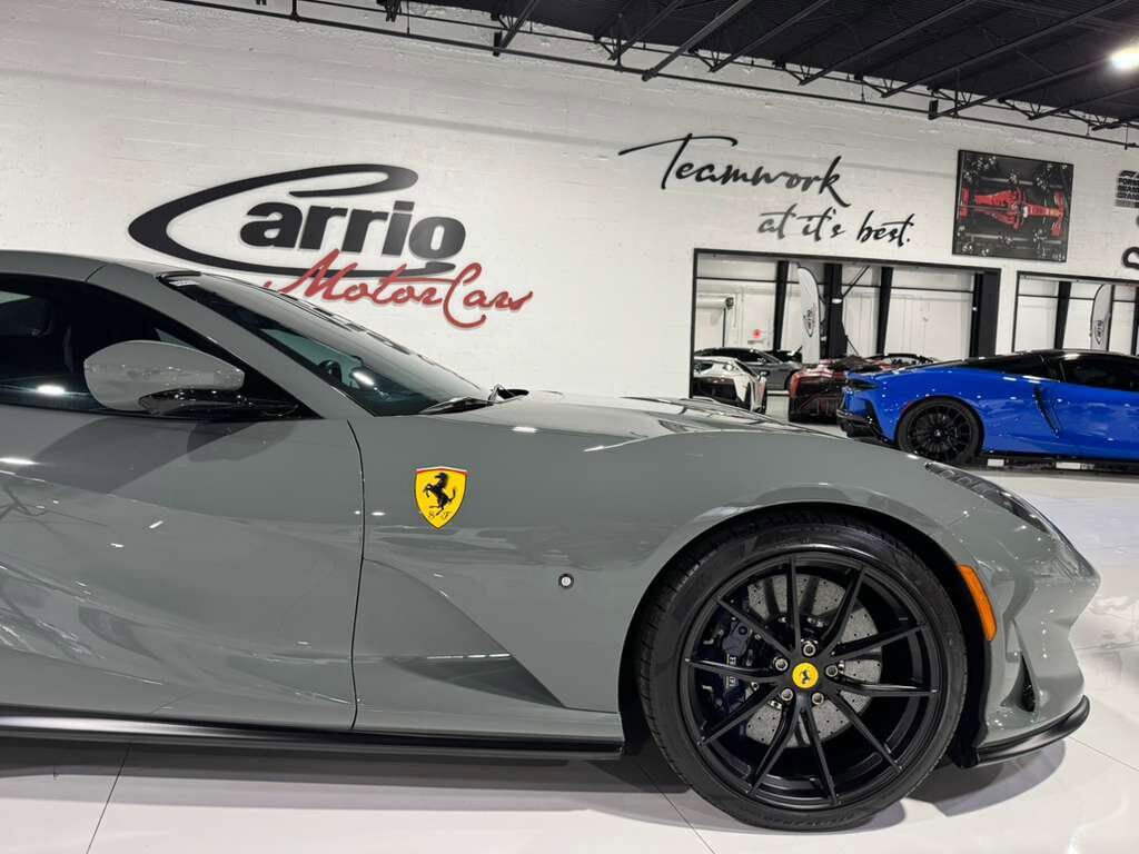 2021 Ferrari 812 GTS Grigio Medio paint, Blu Sterling interior,surround view camera system,JBL Professional audio & MORE! Fort Lauderdale FL