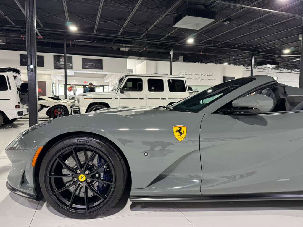 2021 Ferrari 812 GTS Grigio Medio paint, Blu Sterling interior,surround view camera system,JBL Professional audio & MORE! Fort Lauderdale FL