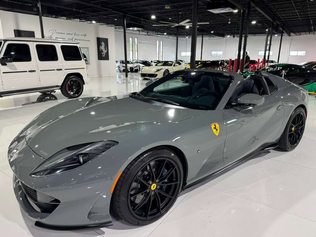 2021 Ferrari 812 GTS Grigio Medio paint, Blu Sterling interior,surround view camera system,JBL Professional audio & MORE! Fort Lauderdale FL