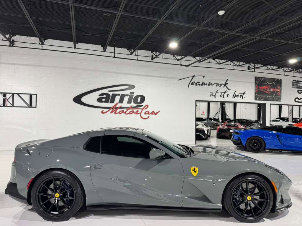 2021 Ferrari 812 GTS Grigio Medio paint, Blu Sterling interior,surround view camera system,JBL Professional audio & MORE! Fort Lauderdale FL