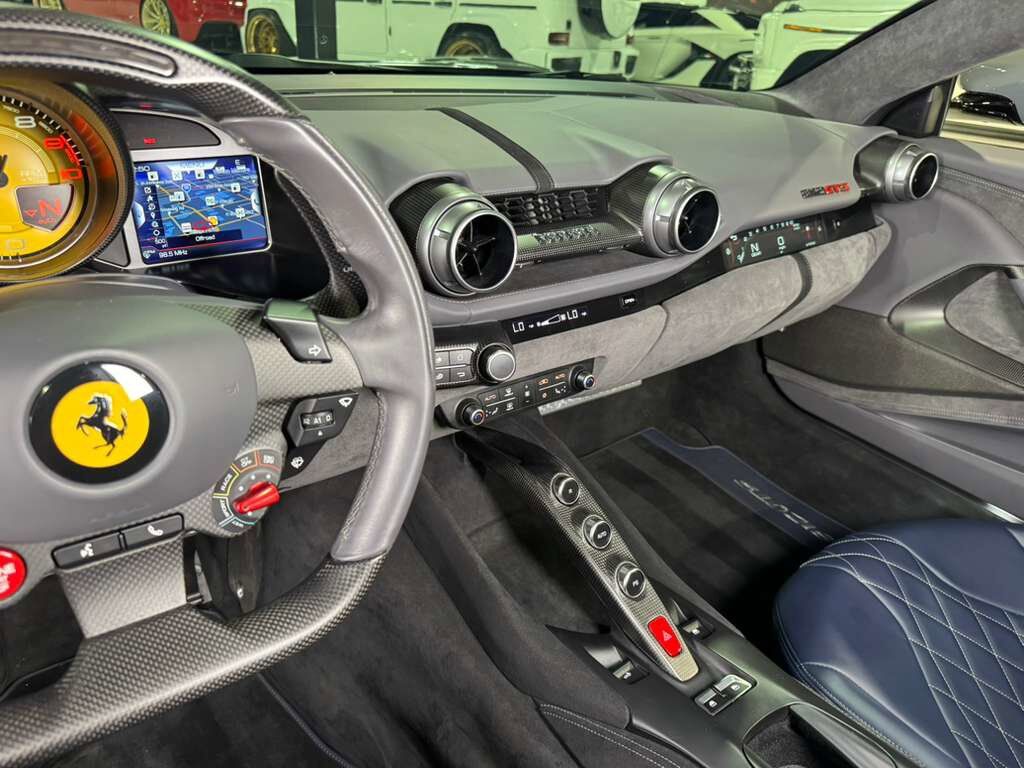 2021 Ferrari 812 GTS Grigio Medio paint, Blu Sterling interior,surround view camera system,JBL Professional audio & MORE! Fort Lauderdale FL
