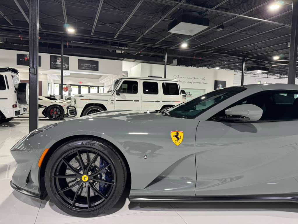 2021 Ferrari 812 GTS Grigio Medio paint, Blu Sterling interior,surround view camera system,JBL Professional audio & MORE! Fort Lauderdale FL