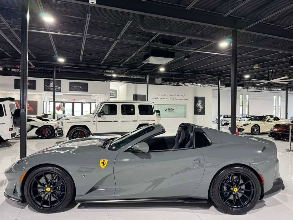 2021 Ferrari 812 GTS Grigio Medio paint, Blu Sterling interior,surround view camera system,JBL Professional audio & MORE! Fort Lauderdale FL