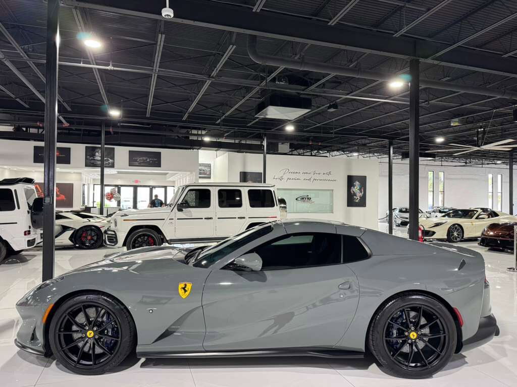 2021 Ferrari 812 GTS Grigio Medio paint, Blu Sterling interior,surround view camera system,JBL Professional audio & MORE! Fort Lauderdale FL