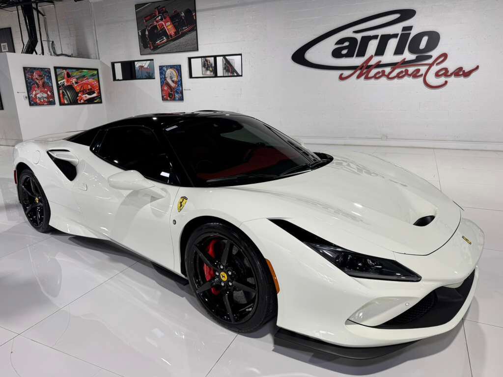 2021 Ferrari F8 Spider Bianco Avus paint, Rosso Ferrari interior, passenger display, adaptive frontlight system AND MORE!!! Fort Lauderdale FL