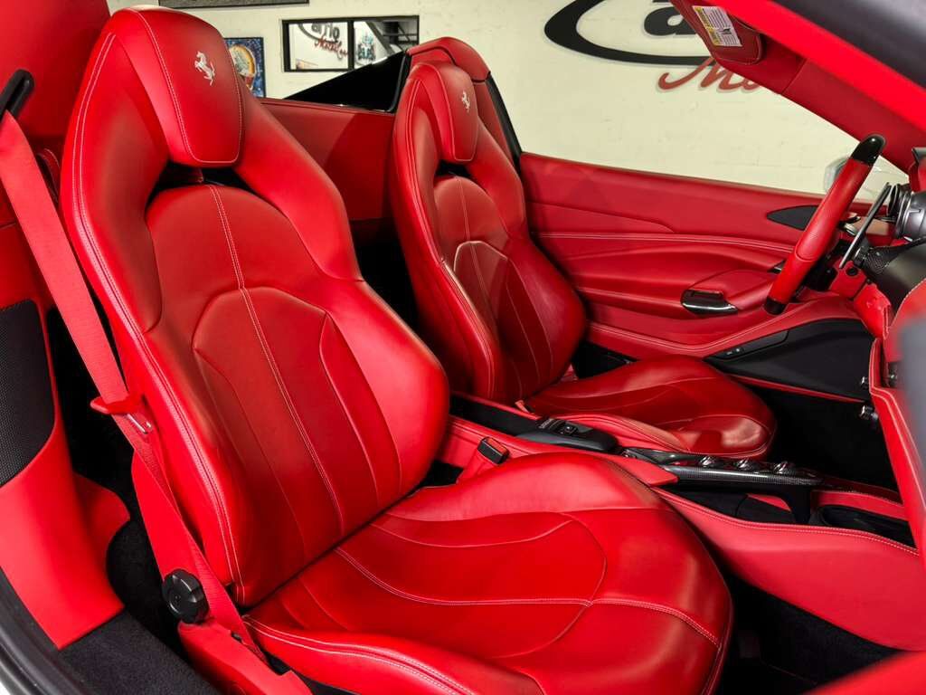 2021 Ferrari F8 Spider Bianco Avus paint, Rosso Ferrari interior, passenger display, adaptive frontlight system AND MORE!!! Fort Lauderdale FL