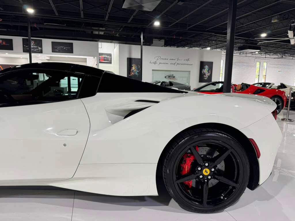 2021 Ferrari F8 Spider Bianco Avus paint, Rosso Ferrari interior, passenger display, adaptive frontlight system AND MORE!!! Fort Lauderdale FL