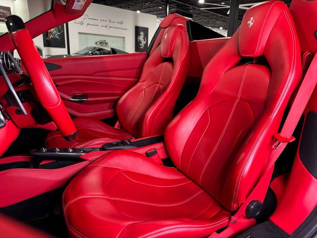 2021 Ferrari F8 Spider Bianco Avus paint, Rosso Ferrari interior, passenger display, adaptive frontlight system AND MORE!!! Fort Lauderdale FL