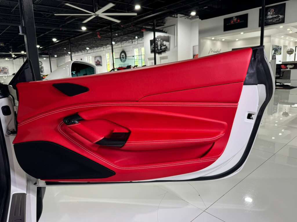 2021 Ferrari F8 Spider Bianco Avus paint, Rosso Ferrari interior, passenger display, adaptive frontlight system AND MORE!!! Fort Lauderdale FL