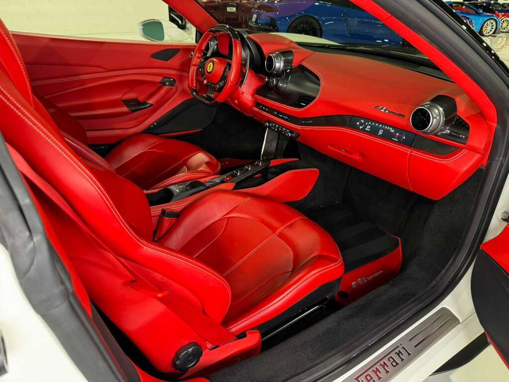 2021 Ferrari F8 Spider Bianco Avus paint, Rosso Ferrari interior, passenger display, adaptive frontlight system AND MORE!!! Fort Lauderdale FL