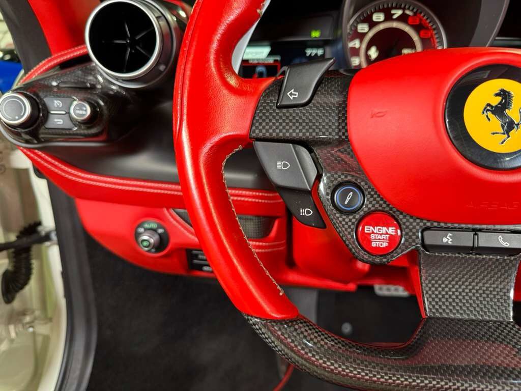 2021 Ferrari F8 Spider Bianco Avus paint, Rosso Ferrari interior, passenger display, adaptive frontlight system AND MORE!!! Fort Lauderdale FL