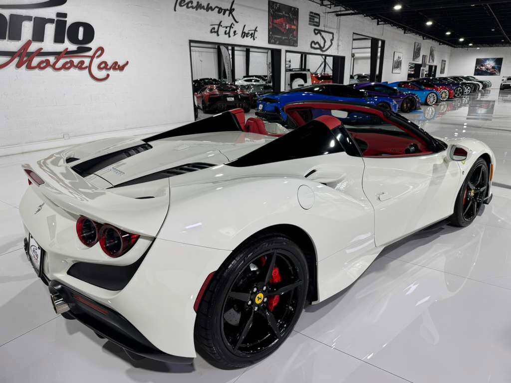 2021 Ferrari F8 Spider Bianco Avus paint, Rosso Ferrari interior, passenger display, adaptive frontlight system AND MORE!!! Fort Lauderdale FL