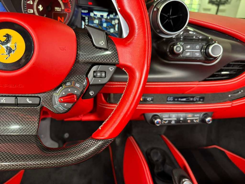 2021 Ferrari F8 Spider Bianco Avus paint, Rosso Ferrari interior, passenger display, adaptive frontlight system AND MORE!!! Fort Lauderdale FL