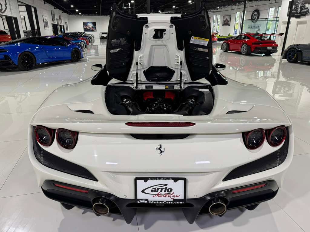 2021 Ferrari F8 Spider Bianco Avus paint, Rosso Ferrari interior, passenger display, adaptive frontlight system AND MORE!!! Fort Lauderdale FL