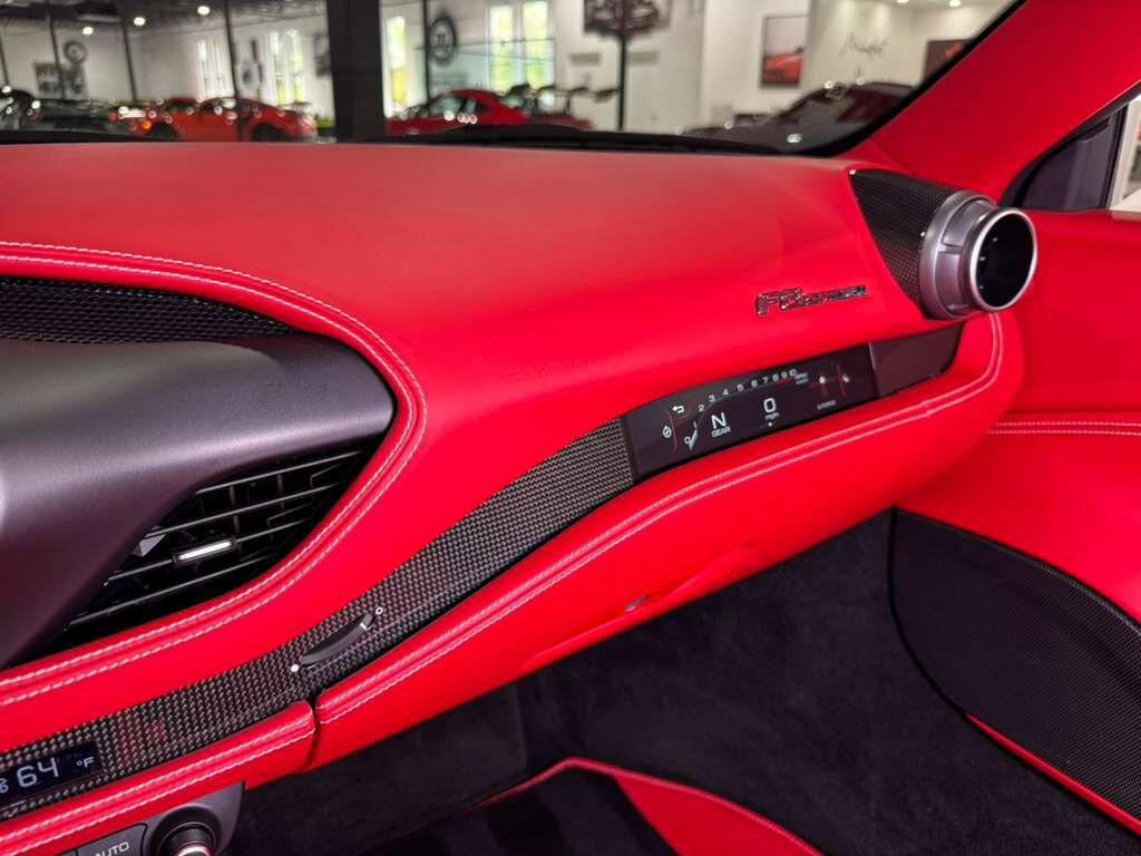 2021 Ferrari F8 Spider Bianco Avus paint, Rosso Ferrari interior, passenger display, adaptive frontlight system AND MORE!!! Fort Lauderdale FL
