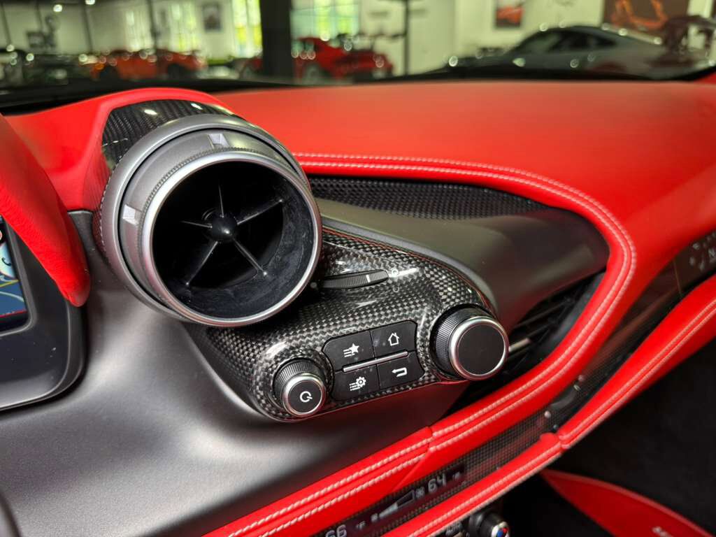 2021 Ferrari F8 Spider Bianco Avus paint, Rosso Ferrari interior, passenger display, adaptive frontlight system AND MORE!!! Fort Lauderdale FL