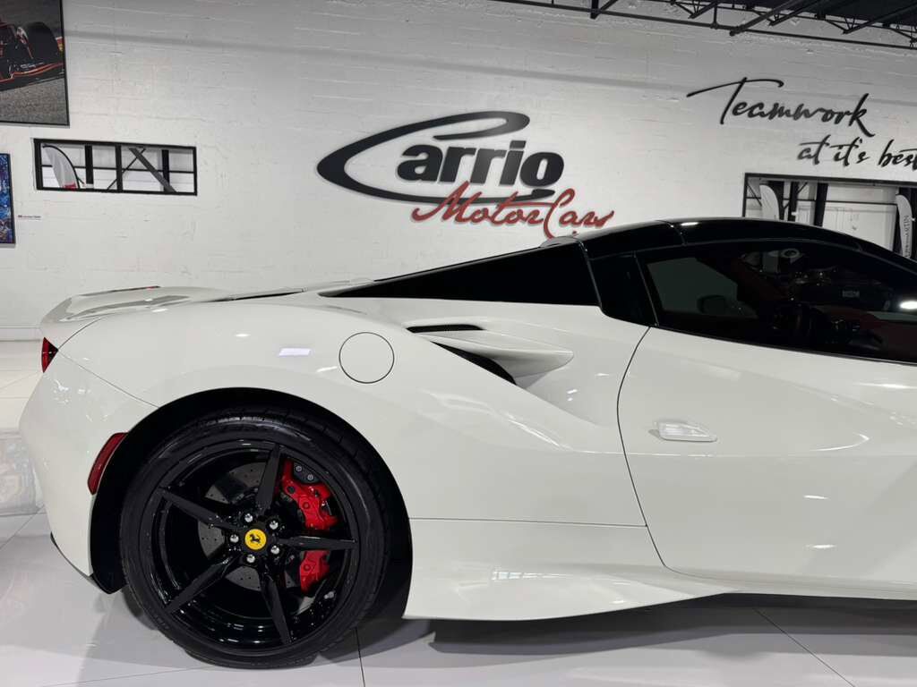 2021 Ferrari F8 Spider Bianco Avus paint, Rosso Ferrari interior, passenger display, adaptive frontlight system AND MORE!!! Fort Lauderdale FL