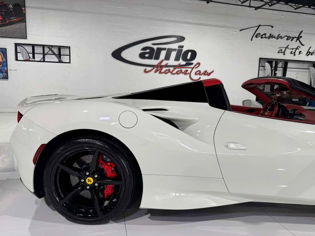 2021 Ferrari F8 Spider Bianco Avus paint, Rosso Ferrari interior, passenger display, adaptive frontlight system AND MORE!!! Fort Lauderdale FL