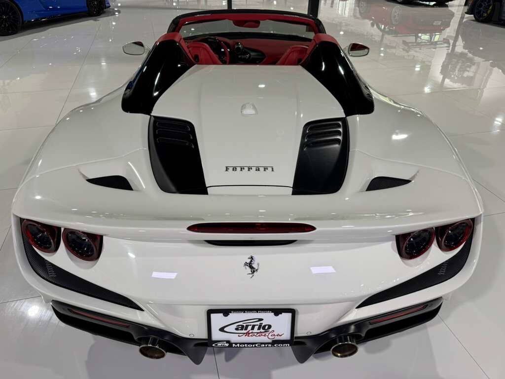 2021 Ferrari F8 Spider Bianco Avus paint, Rosso Ferrari interior, passenger display, adaptive frontlight system AND MORE!!! Fort Lauderdale FL