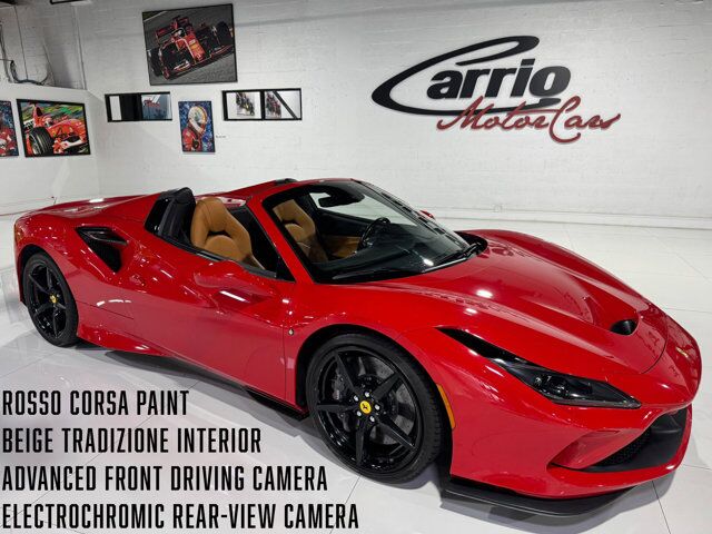 2021 Ferrari F8 Spider Rosso Corsa paint, Beige Tradizione interior, advanced front driving camera AND MUCH MORE!!