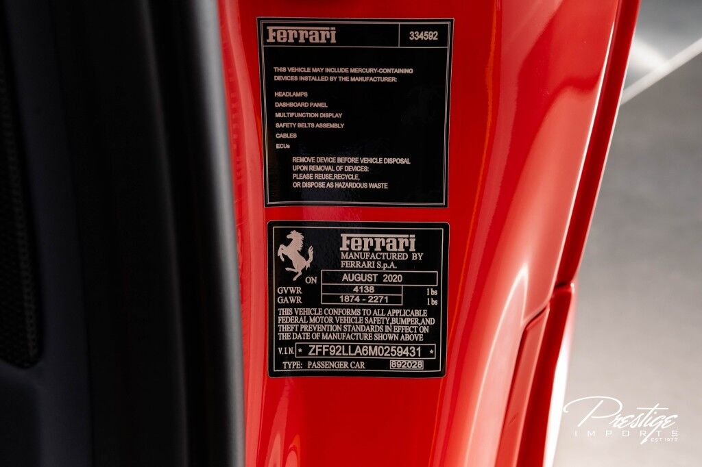 2021 Ferrari F8 Tributo North Miami Beach FL