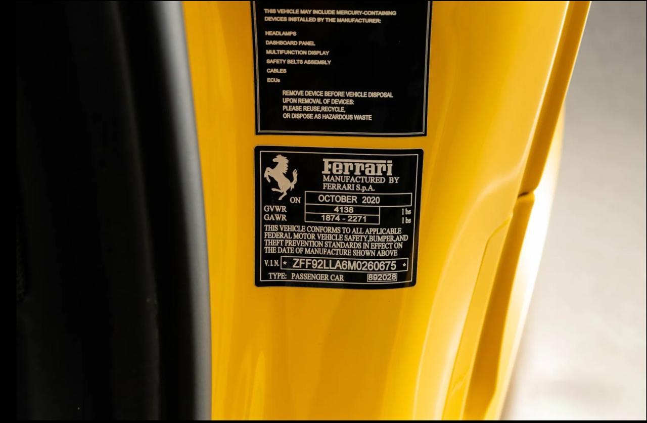 2021 Ferrari F8 Tributo Base Miami FL