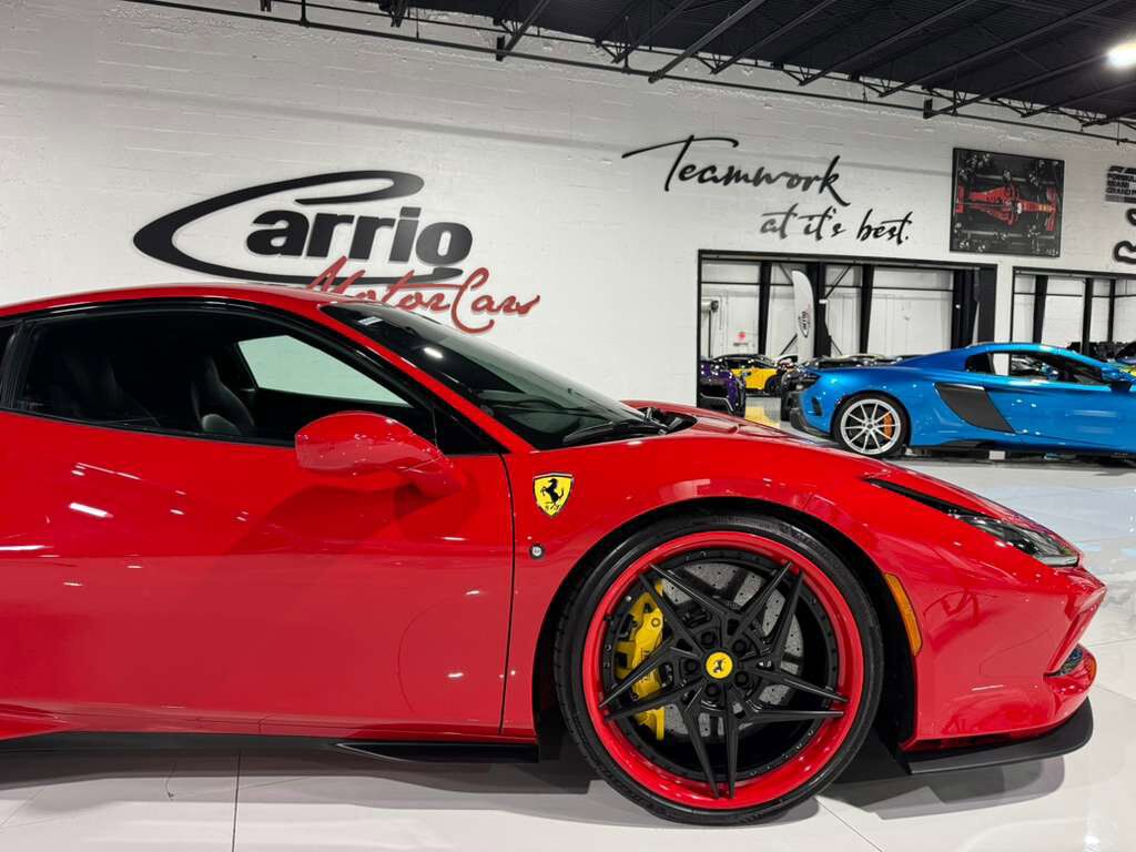2021 Ferrari F8 Tributo Rosso Corsa paint,Daytona style seats,front lifter,JBL audio,carbon galore AND MUCH MORE!! Fort Lauderdale FL