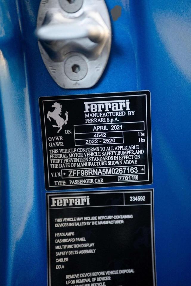 2021 Ferrari Roma - $17k 2-Layer Blu Corsa Paint San Antonio TX
