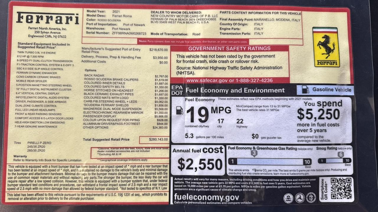 2021 Ferrari Roma Anaheim Hills CA