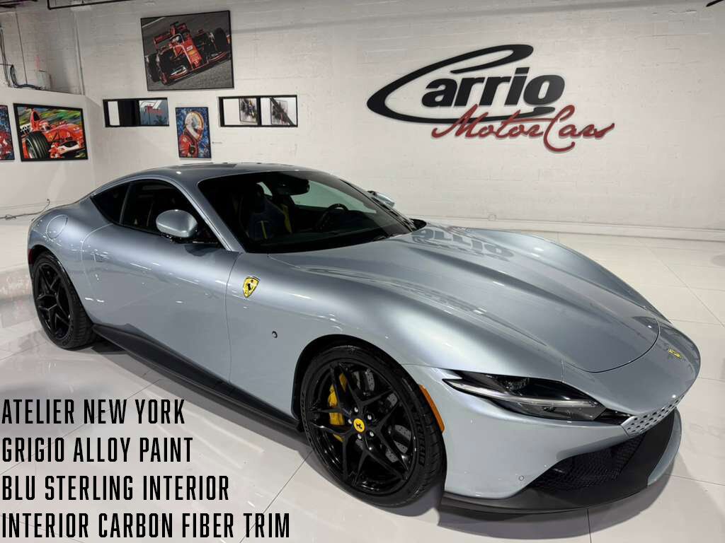 2021 Ferrari Roma Atelier New York build, Grigio Alloy paint, Blu Sterling interior, carbon galore AND MUCH MORE!!! Fort Lauderdale FL