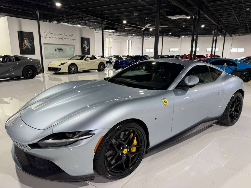 2021 Ferrari Roma Atelier New York build, Grigio Alloy paint, Blu Sterling interior, carbon galore AND MUCH MORE!!! Fort Lauderdale FL