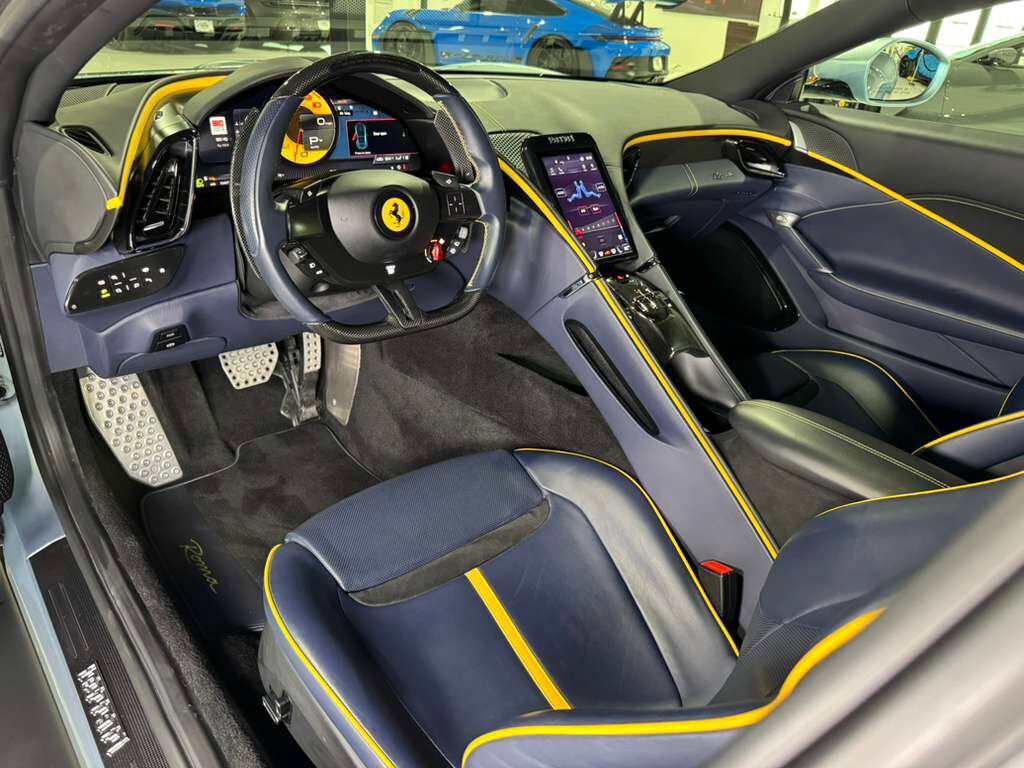 2021 Ferrari Roma Atelier New York build, Grigio Alloy paint, Blu Sterling interior, carbon galore AND MUCH MORE!!! Fort Lauderdale FL