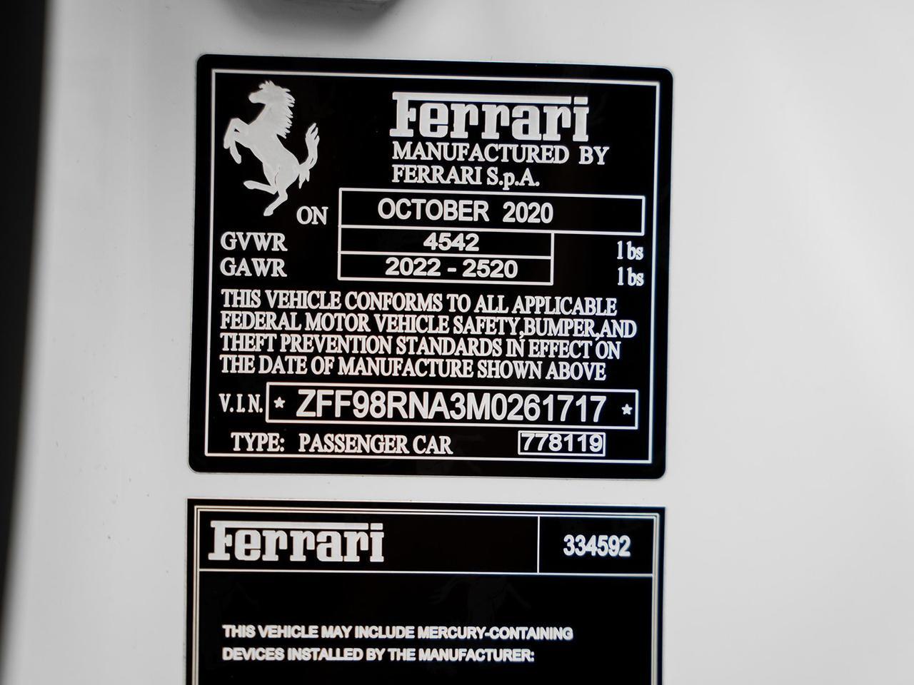 2021 Ferrari Roma Base Ft Lauderdale FL
