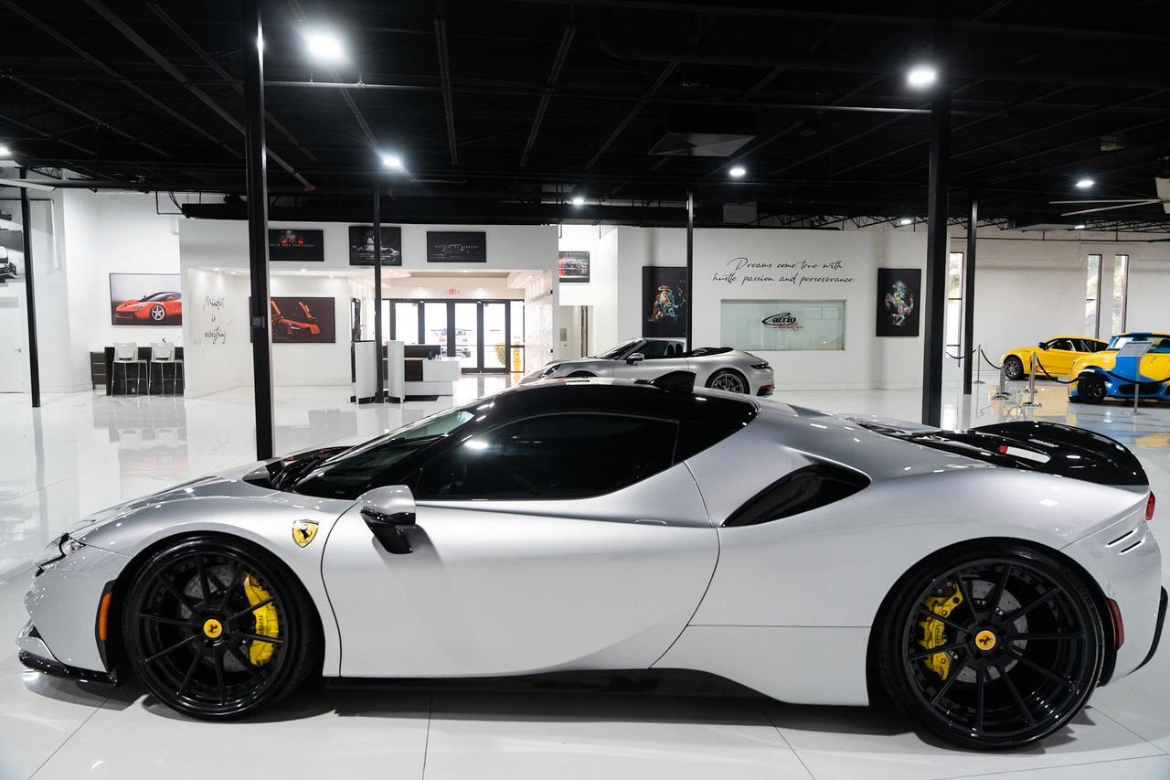2021 Ferrari SF90 Stradale Atelier New York,two-tone,Argento Nurburgring paint,extended Fiorano pack,carbon galore & MUCH MORE! Fort Lauderdale FL
