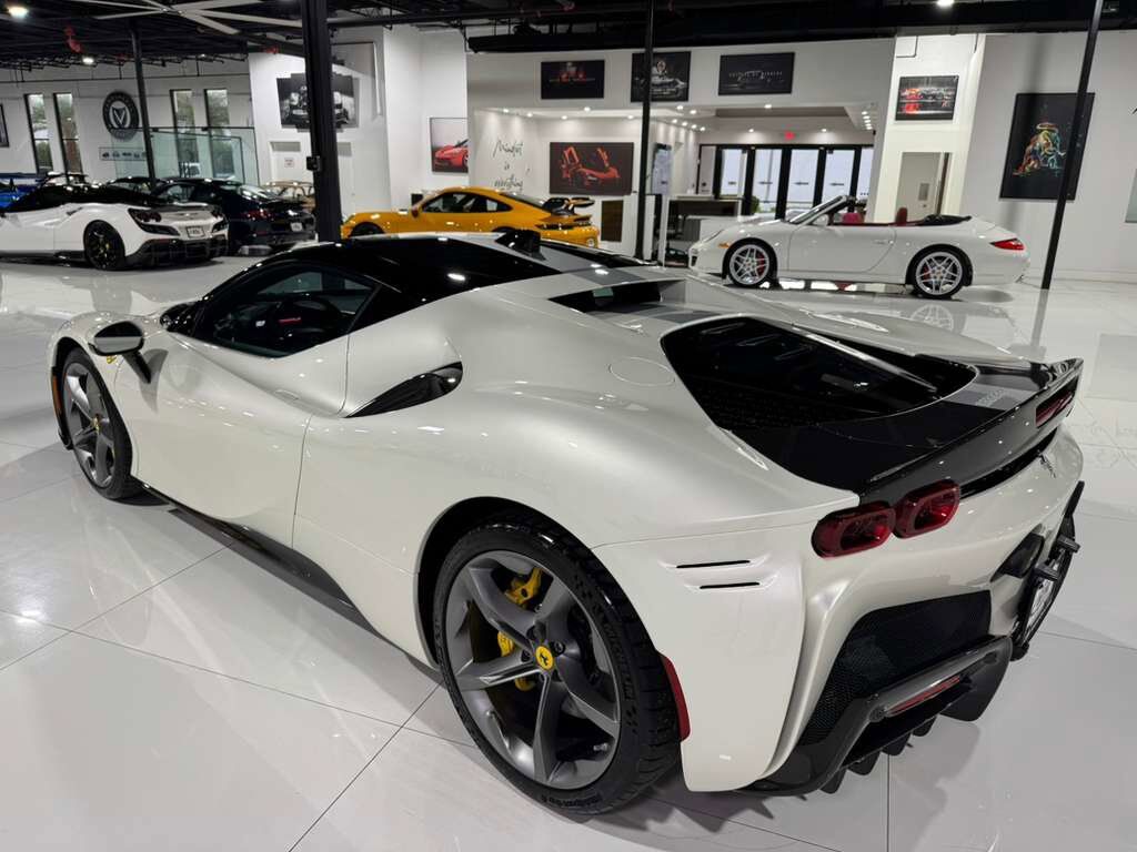 2021 Ferrari SF90 Stradale Bianco Italia paint, Extended Fiorano pack, JBL audio, forged wheels, carbon galore AND MUCH MORE!!! Fort Lauderdale FL