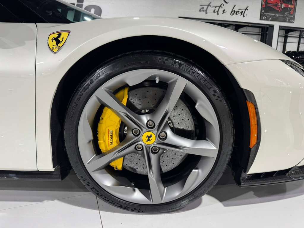 2021 Ferrari SF90 Stradale Bianco Italia paint, Extended Fiorano pack, JBL audio, forged wheels, carbon galore AND MUCH MORE!!! Fort Lauderdale FL