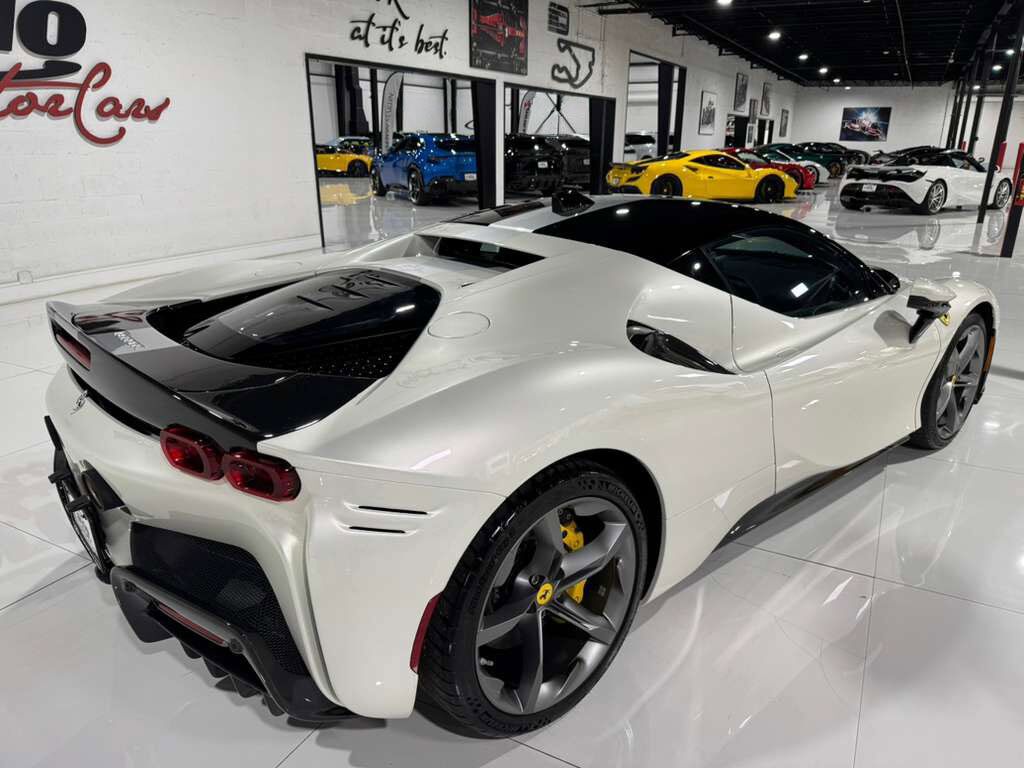 2021 Ferrari SF90 Stradale Bianco Italia paint, Extended Fiorano pack, JBL audio, forged wheels, carbon galore AND MUCH MORE!!! Fort Lauderdale FL
