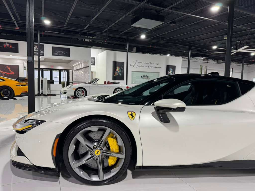 2021 Ferrari SF90 Stradale Bianco Italia paint, Extended Fiorano pack, JBL audio, forged wheels, carbon galore AND MUCH MORE!!! Fort Lauderdale FL