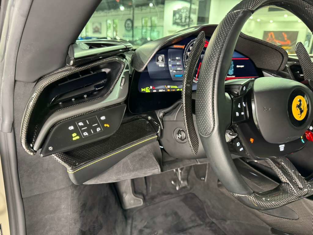 2021 Ferrari SF90 Stradale Bianco Italia paint, Extended Fiorano pack, JBL audio, forged wheels, carbon galore AND MUCH MORE!!! Fort Lauderdale FL