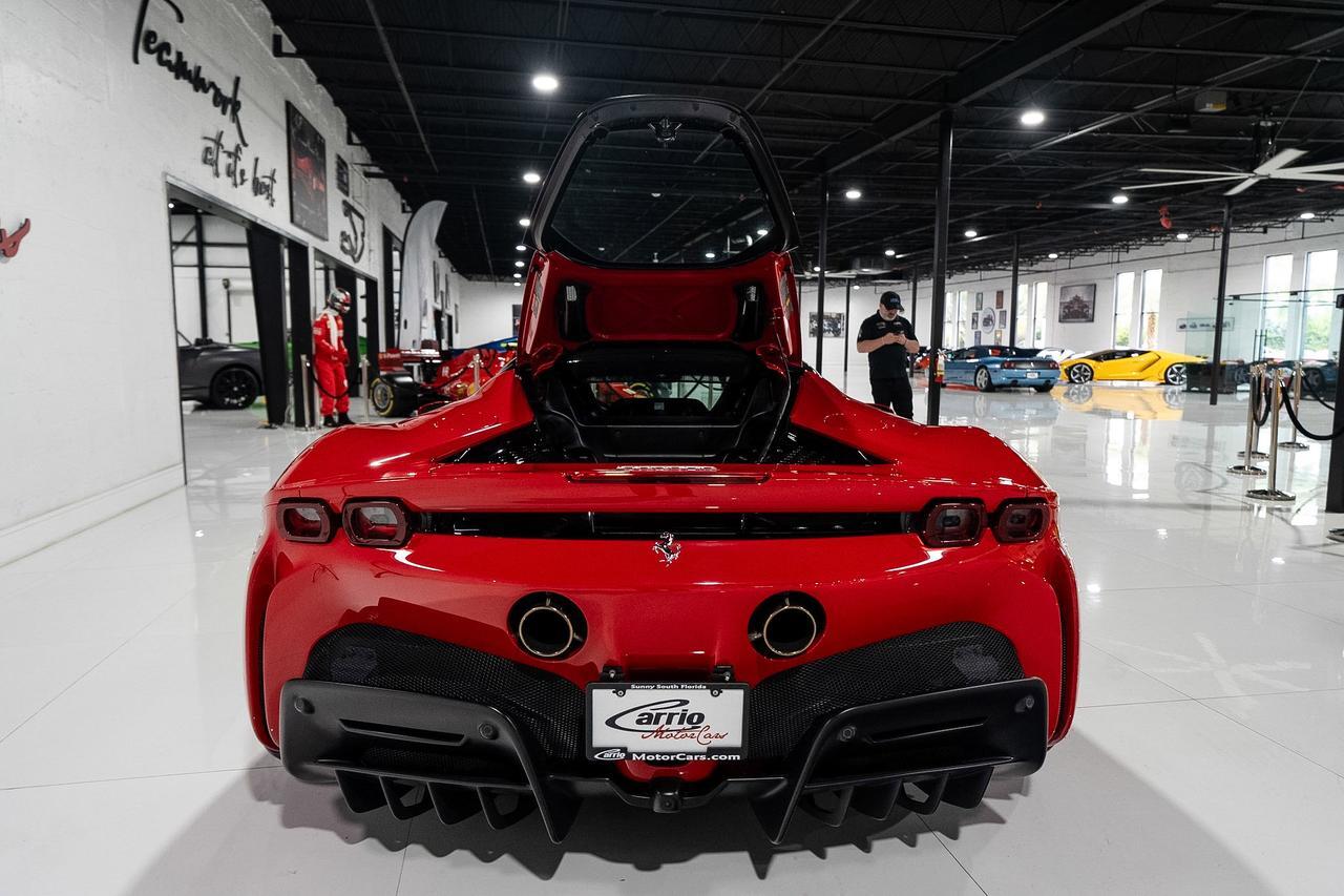 2021 Ferrari SF90 Stradale Rosso Corsa paint, Azzurro Santorini interior, suspension lifter, scuderia shields AND MUCH MORE!!! Fort Lauderdale FL
