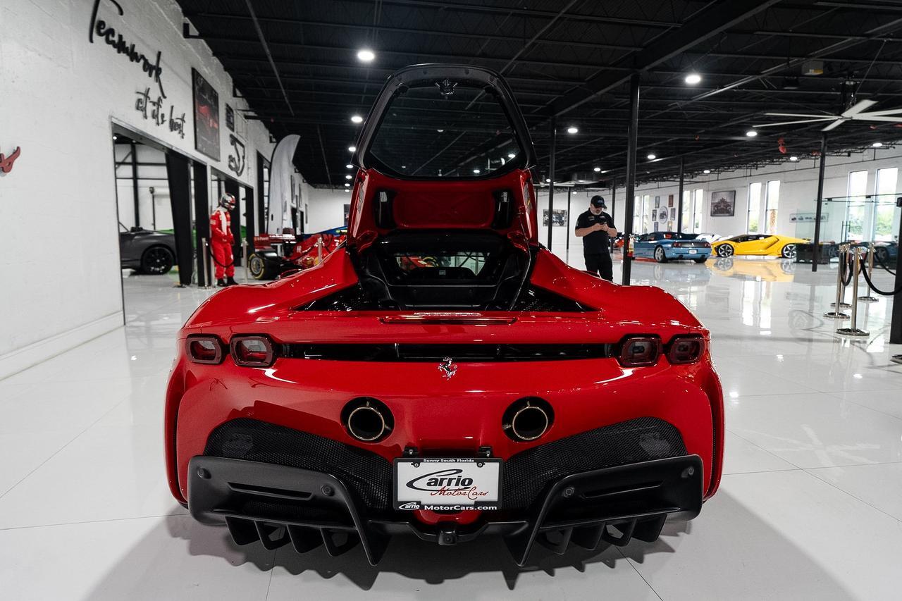 2021 Ferrari SF90 Stradale Rosso Corsa paint, Azzurro Santorini interior, suspension lifter, scuderia shields AND MUCH MORE!!! Fort Lauderdale FL